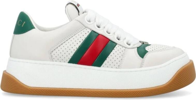 Gucci Witte Sneakers met Webdetail White Dames