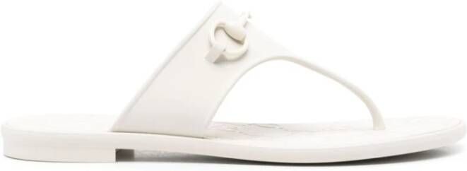 Gucci Witte Teenslippers White Dames