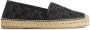 Gucci Zwarte Canvas Espadrilles met Leren Afwerking Black Dames - Thumbnail 1