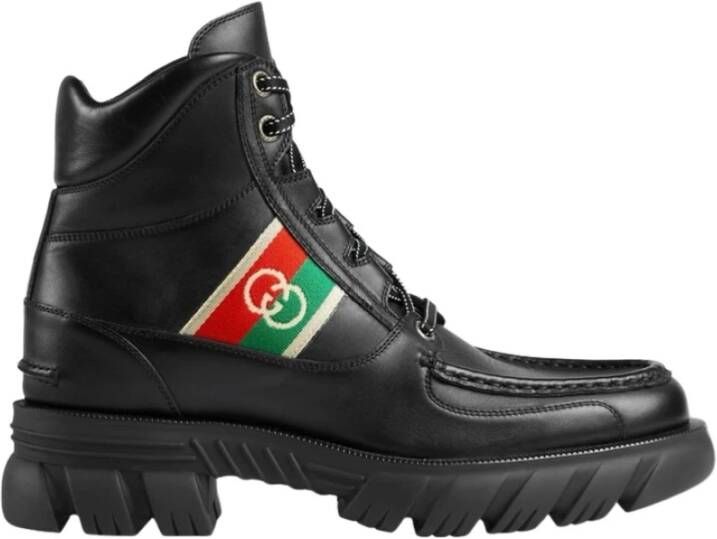 Gucci Interlooking Veterschoenen Zwart Nieuw Black Heren