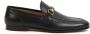 Gucci Zwarte Leren Loafers met Gouden Details Black Heren - Thumbnail 1