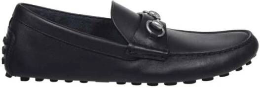 Gucci Zwarte Moccasin Schoenen Black Heren