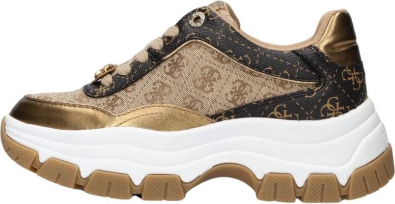 Guess Beige Berrett Lage Sneakers Beige Dames