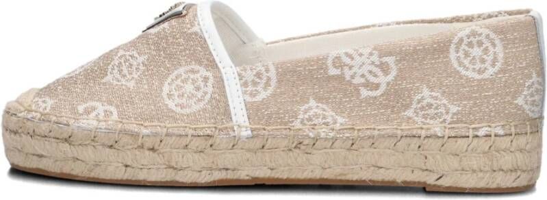 Guess Beige Espadrilles Jolandon Damesschoenen Beige Dames