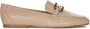 Guess Klassieke Leren Mocassin Schoenen Beige Dames - Thumbnail 1