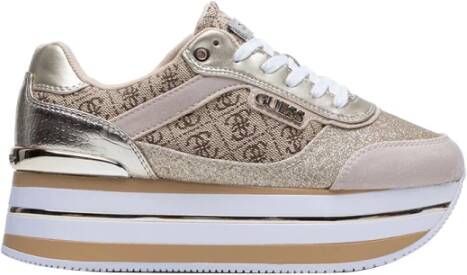 Guess Beige Sneakers Trendy Casual Style Beige Dames