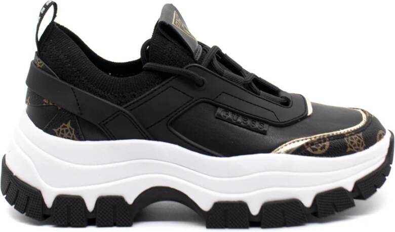 Guess Braydin Sneakers Sportieve Zwarte Schoenen voor Dames Black Dames