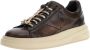 Guess Bruine Leren Distressed Sneakers Brown Heren - Thumbnail 1