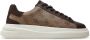 Guess Beige Sneakers 4G Logo Suede Inserts Beige Heren - Thumbnail 2