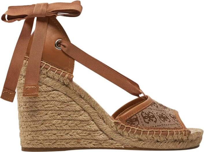 Guess Bruine Sleehak Sandalen Brown Dames