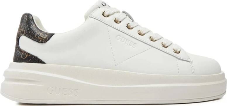 Guess Bruine Sneakers voor Vrouwen White Dames