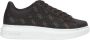 Guess Bruin Oker Sneaker Eco Leer 4cm Rubberen Zool Brown Heren - Thumbnail 10