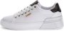 Guess Dames Corlina Lage Sneakers in Wit Bruin Eco Leer White Dames - Thumbnail 1