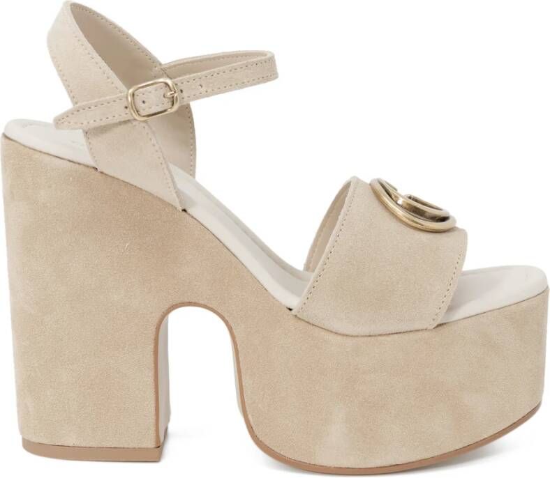 Guess Flat Sandals Beige Dames