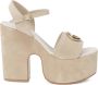 Guess Flat Sandals Beige Dames - Thumbnail 4