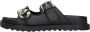 Guess Zwarte Slip-On Sandalen met Rubberen Zool Black Dames - Thumbnail 3