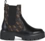 Guess Eco Lederen Logo Print Laars Black Dames - Thumbnail 1