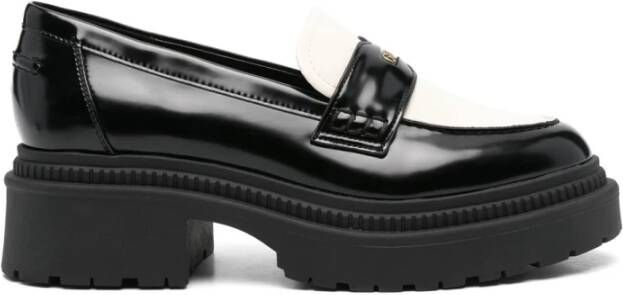 Guess Elegante Leren Loafer Schoenen Black Dames