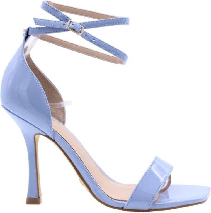 Guess Glamoureuze Patent Hoge Hak Sandalen Blauw Dames