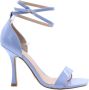 Guess Glamoureuze Patent Hoge Hak Sandalen Blauw Dames - Thumbnail 1