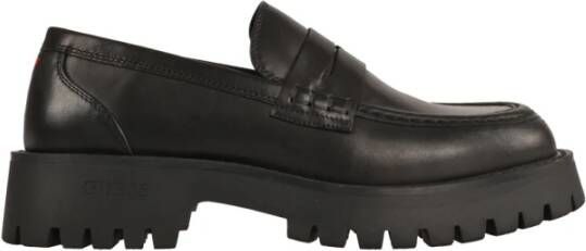 Guess Heren Leren Loafers Stijlvol Minimalistisch Black Heren