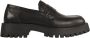 Guess Heren Leren Loafers Stijlvol Minimalistisch Black Heren - Thumbnail 1