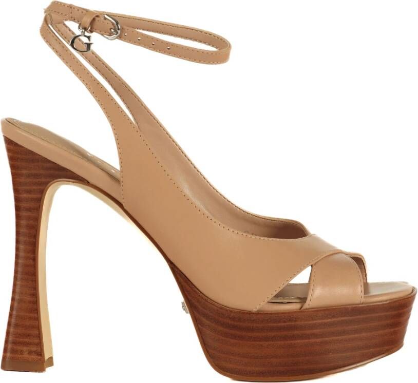 Guess High Heel Sandals Beige Dames