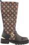 Guess Zwarte leren hoge laarzen Multicolor Dames - Thumbnail 1