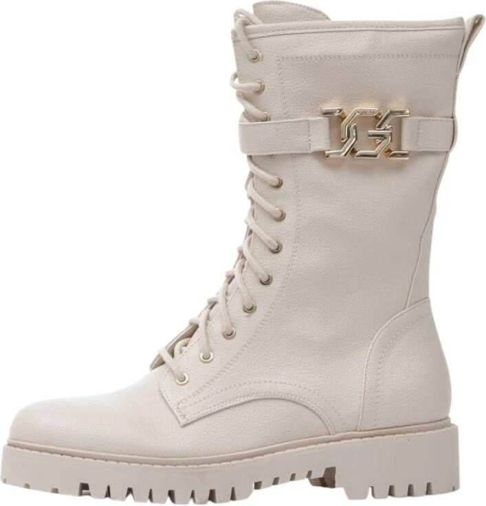 Guess Lace-up Boots White Dames