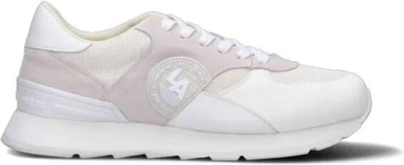 Guess Lage leren sneakers Wit White Heren