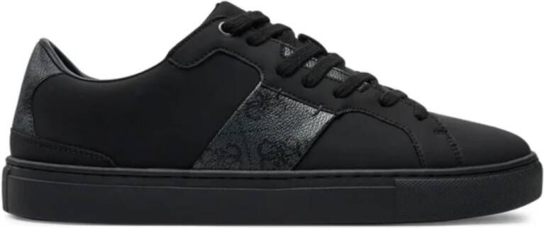 Guess Lage PU leren sneakers Todi Black Heren