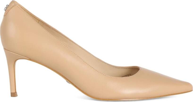 Guess Leren Middelhak Pumps Beige Dames