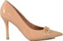 Guess Leren Rubberen Zoolschoenen Beige Dames - Thumbnail 1