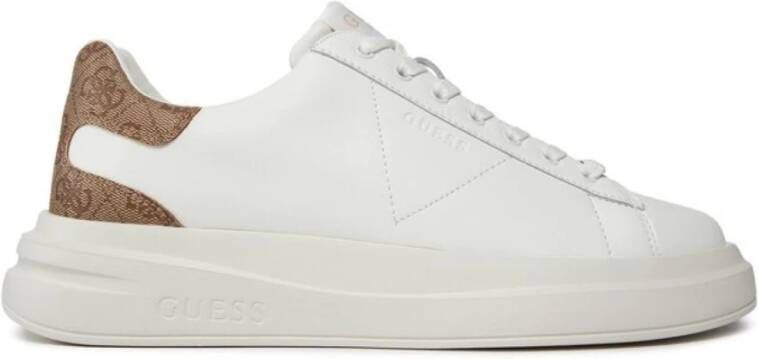 Guess Leren sneakers Elba Model: sneakers White Dames