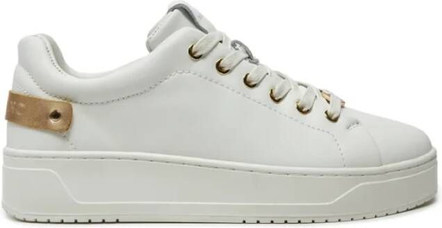 Guess Leren Sneakers Verhogen Je Stijl White Dames