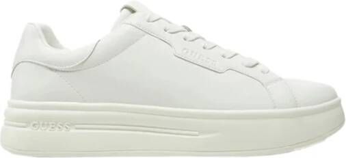 Guess Leren Sneakers voor Mannen White Heren