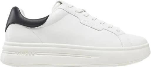 Guess Witte sportieve leren sneakers White Heren