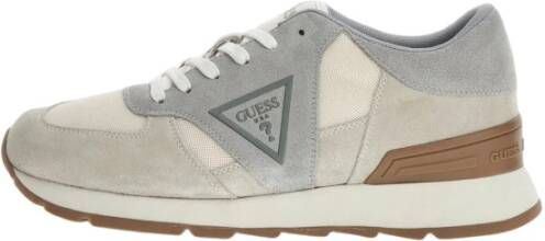 Guess Leren Textiel Sneakers Beige Model Beige Heren