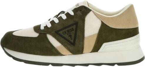 Guess Leren textielsneakers Groen model Green Dames