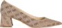 Guess Logo Print Stof Hakken Beige Dames - Thumbnail 1