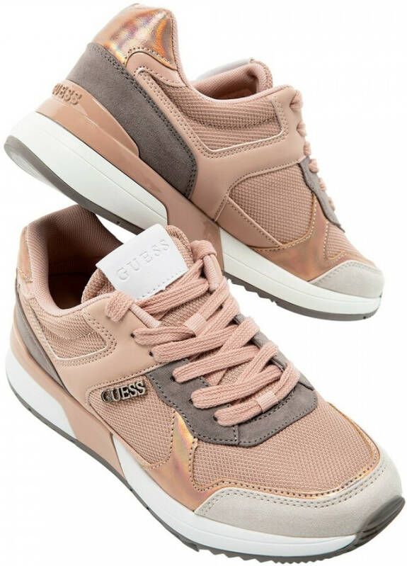 Guess Maybel2 Sneakers Fl7M2Bfab12 Nude Roze Dames