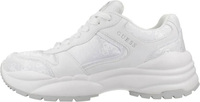 Guess Modieuze Sneakers voor Mannen en Vrouwen White Dames