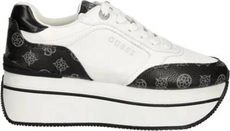 Guess Multicolor Moderne Sneakers voor Vrouwen White Dames