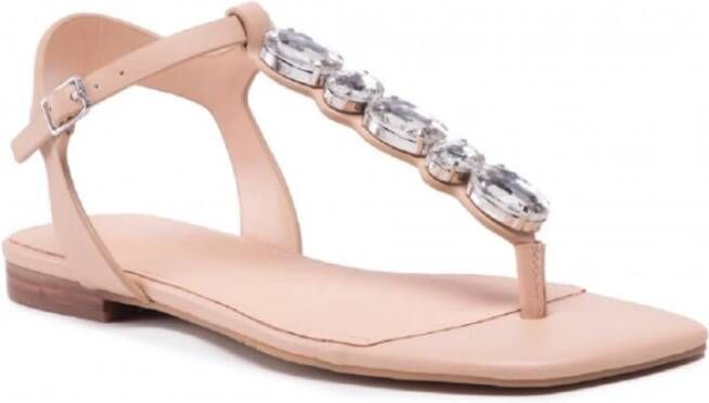 Guess Platte sandalen Beige Dames