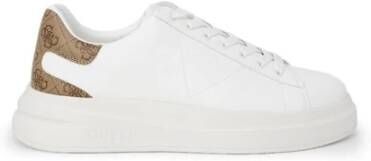 Guess Polyethyleen Sneaker met 4 5 cm Hak White Heren