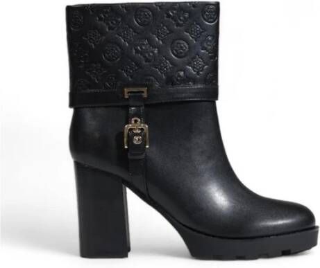 Guess Polyurethaan samenstelling Dameslaars Herfst Winter collectie Black Dames