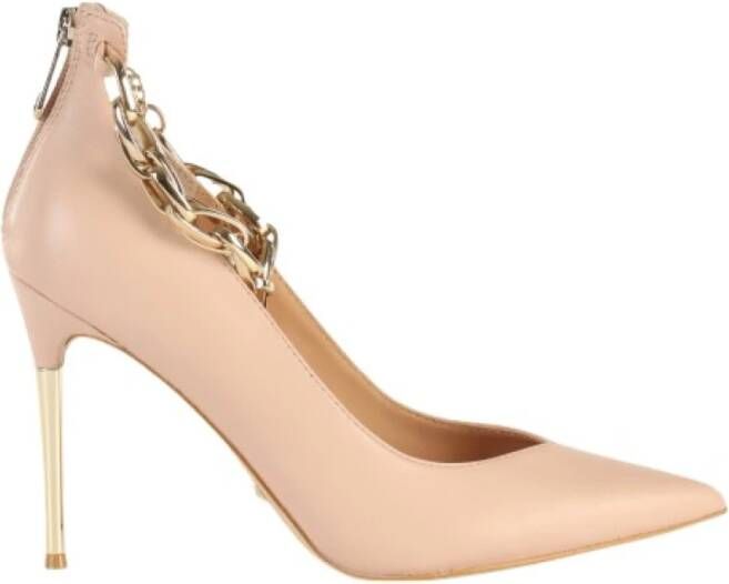 Guess Leren Stiletto Hakken met Ritssluiting Pink Dames