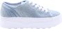 GUESS Queeny2 Dames Sneakers Blauw - Thumbnail 2