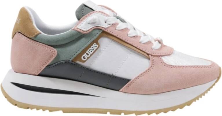 Guess Roze Veterschoenen voor vrouwen Multicolor Dames