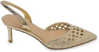 Guess Beige Pointed Toe Pumps met Gesp Strik Beige Dames